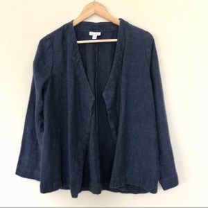 Pure Jill Chambray Linen Wrap Jacket - Small